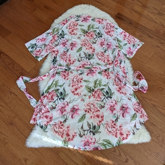 Show ME YOUR MUMU brie robe peonies floral print os - Picture 7 of 16